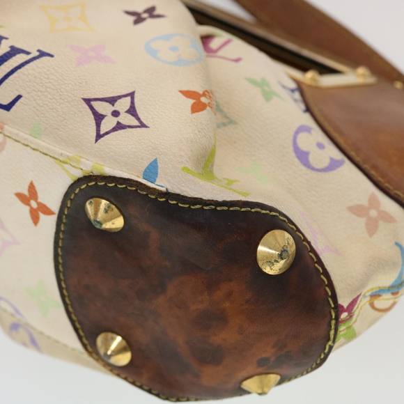 LOUIS VUITTON Monogram Multicolor Judy PM Shoulder Bag White M40257 Auth 43838 - Picture 9 of 16